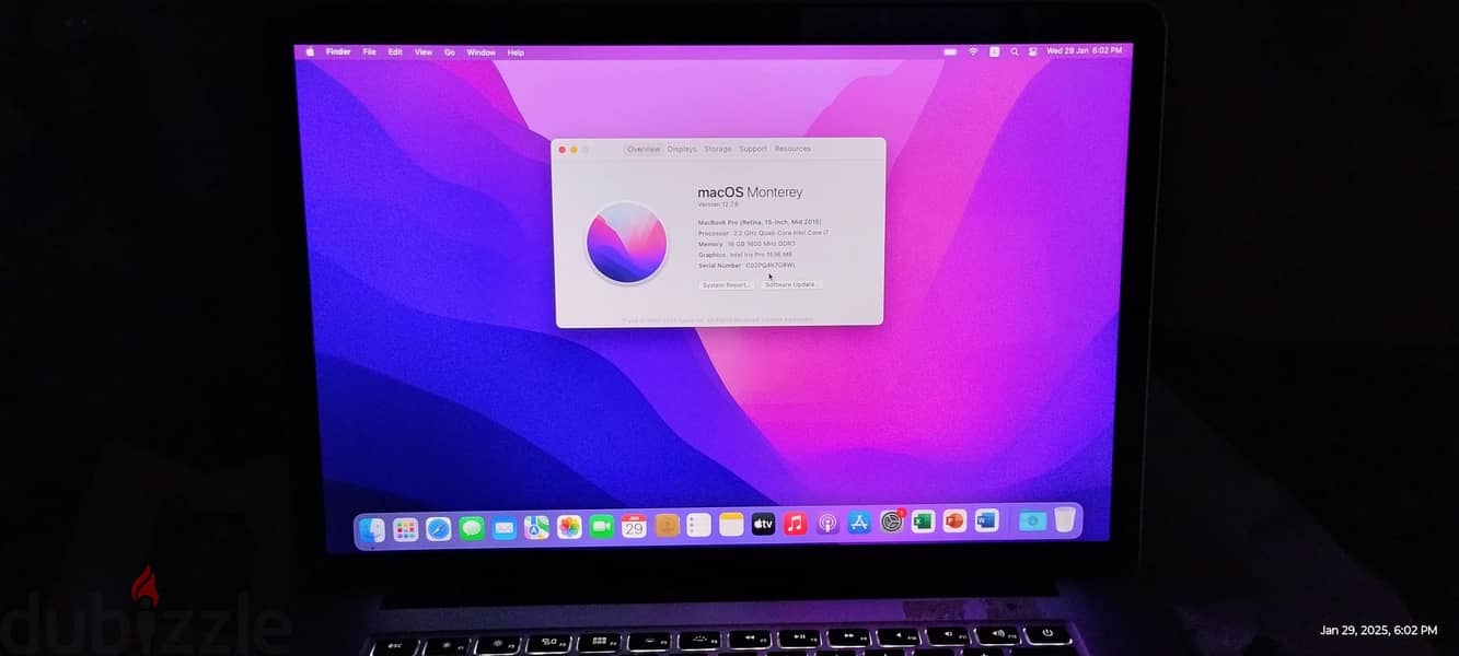 MacBook Pro 15 -inch 2015 i7 | 16GB RAM 256 GB SSD 1