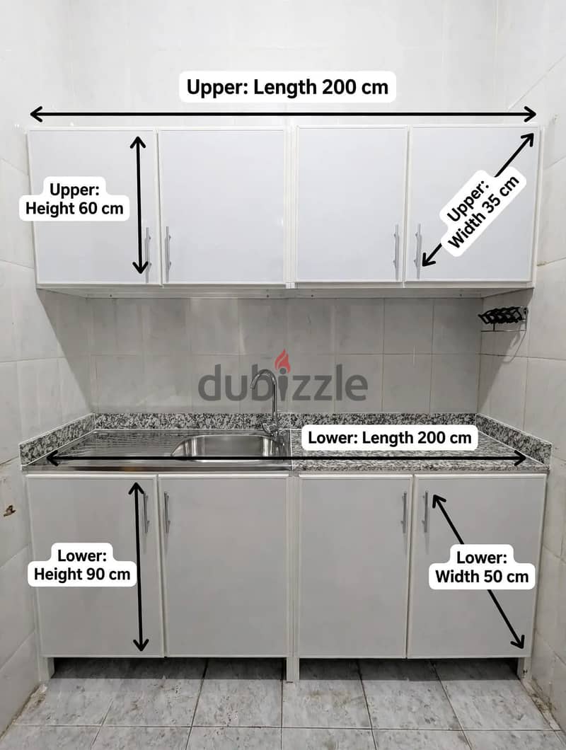 we are selling and making all size aluminium kitchen cabinet available 3