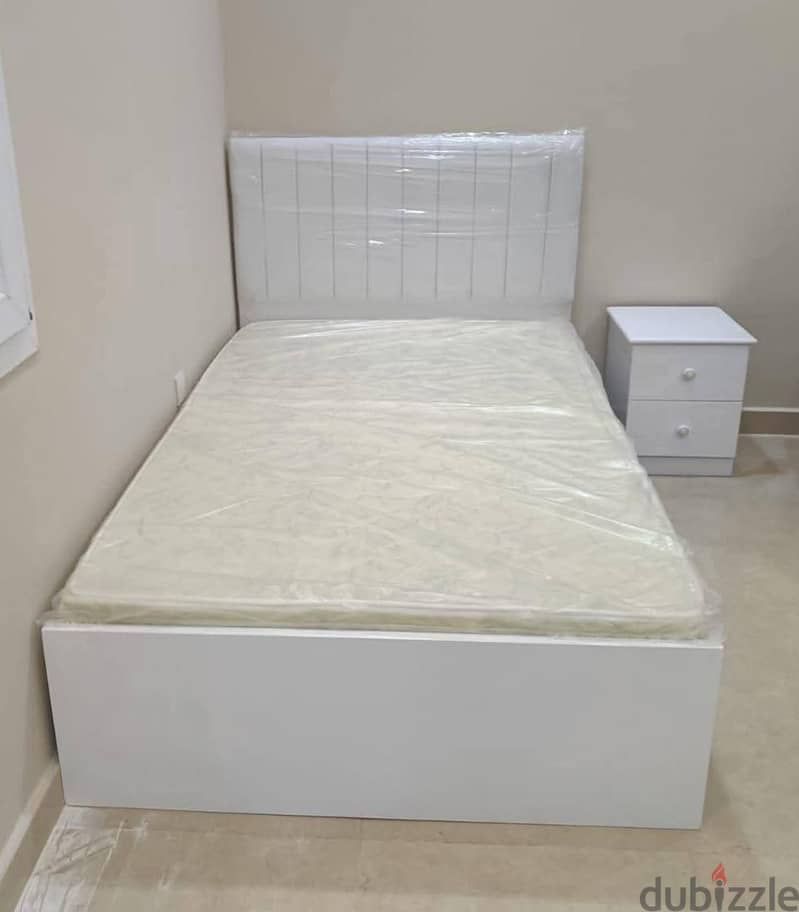 New single bed and mattress and double bed selling 3