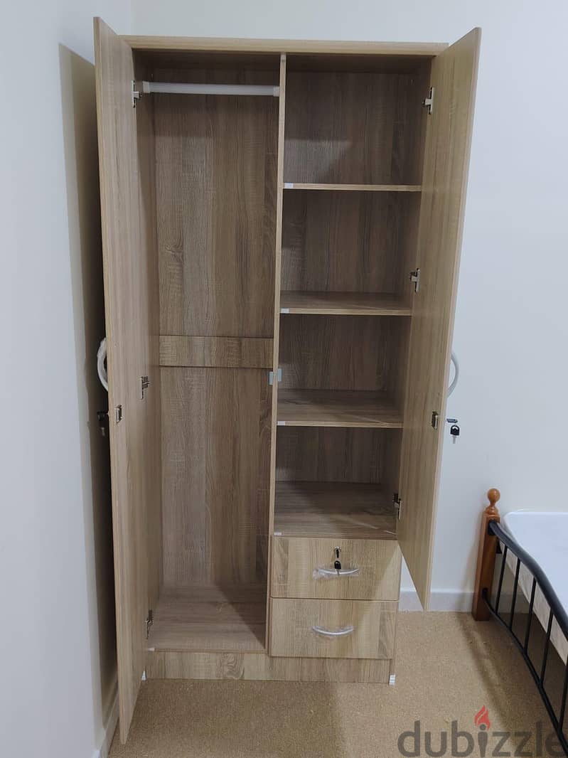 Single bed and small cupboard selling new. 17