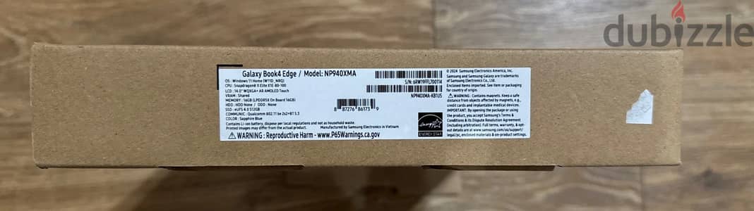 Samsung - Galaxy Book4 Edge - 16" X Elite 3.4Ghz - 16GB Memory- 512GB
