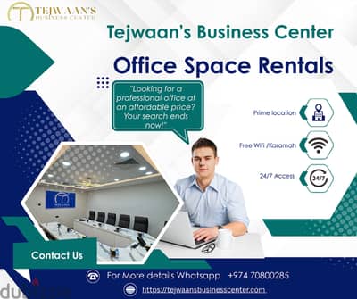 Offices Available for rent