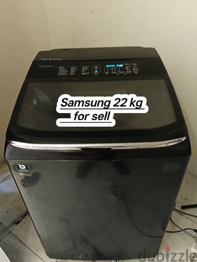 samsung washing machine 22kg available for sell