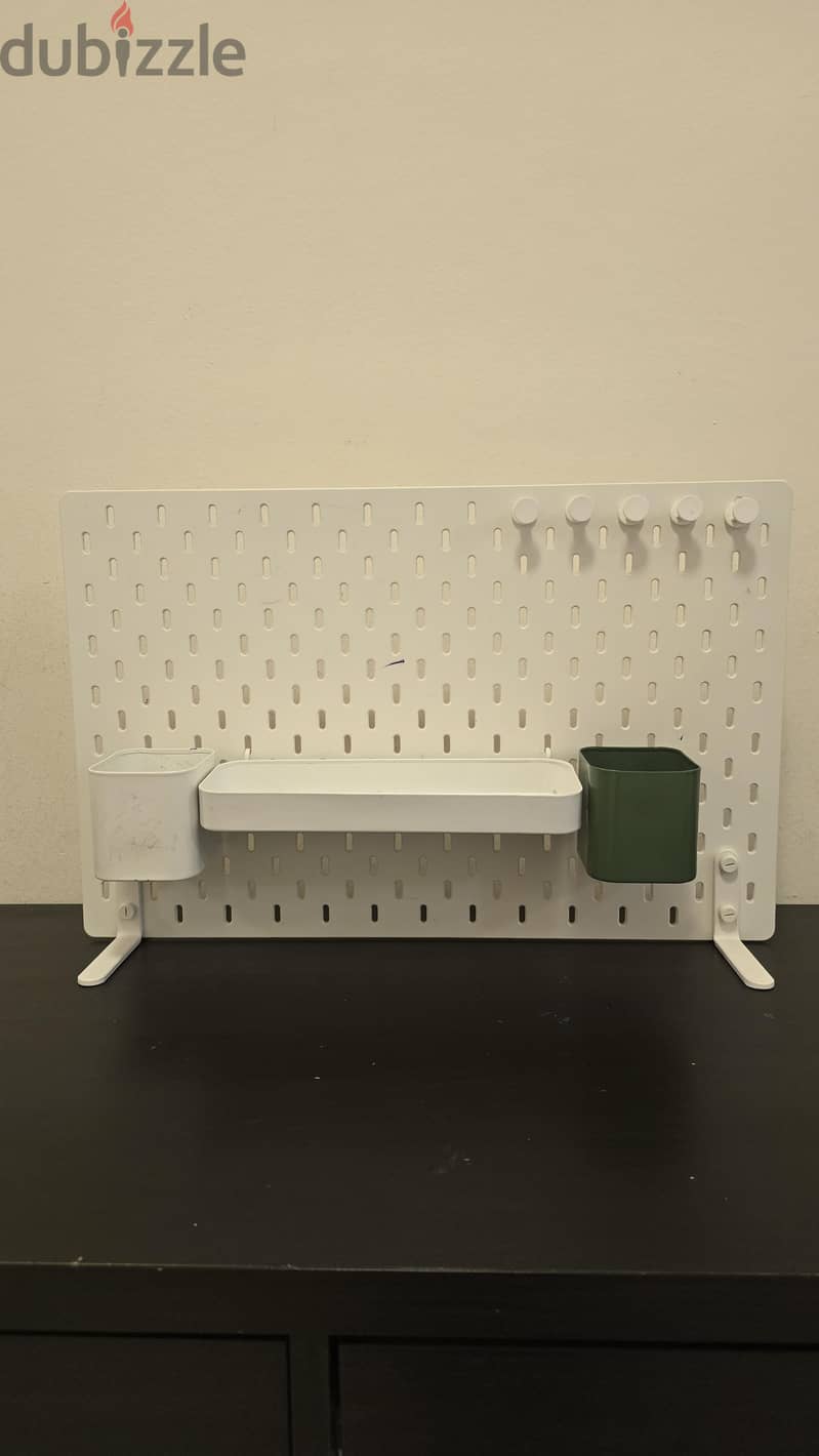 Ikea study table and peg board 2