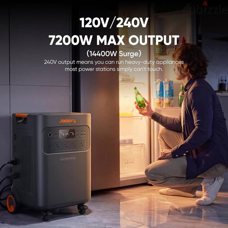 Jackery Explorer 5000 Plus and Smart Transfer Switch, 5040Wh, 7200W 4