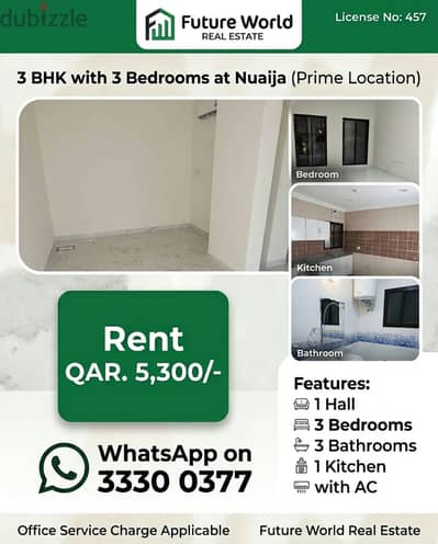 3BHK Family Apartment at Nuaija