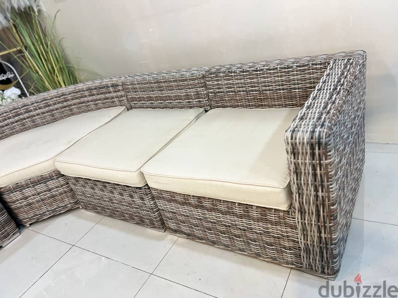 Luxury cane customize outdoor L shape 1
