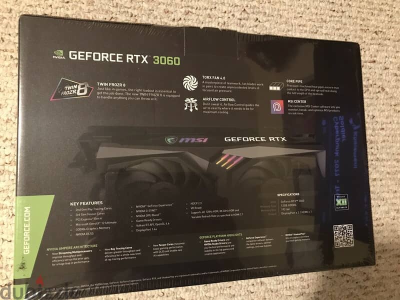 BRAND NEW MSI GeForce RTX 3060 Gaming X 12GB GDDR6 1