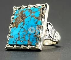 Fine Neyshabur turquoise ring 0
