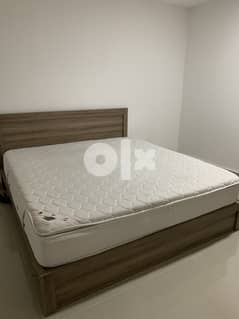 2 months Home centre King size bed with medical  matteress for sale 0
