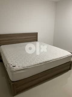 2 months king size bed frame with mattress 0