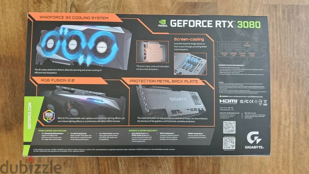 NEW GIGABYTE GeForce RTX 3080 GAMING OC 10GB GDDR6X Graphics 1