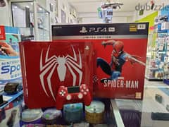 Ps4 Pro 1tb Spider-Man Edition Limited Edition! Box Included 0