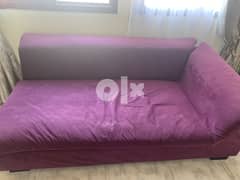 Purple single sofa 0