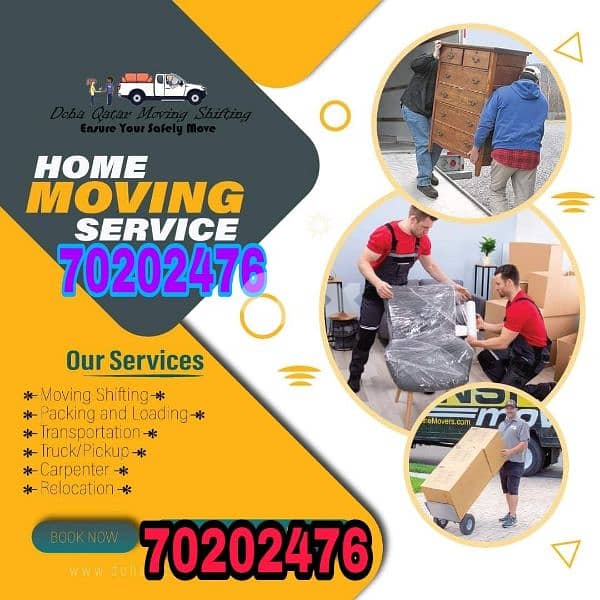 Qatar best moving shifting service transport service Any time 0