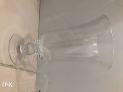 Clear Glass Bell Shaped Vase 0