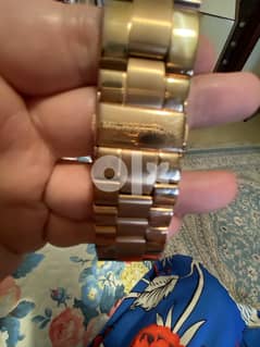 Michael kors watch rose gold with sapphire dial. Unisex 0