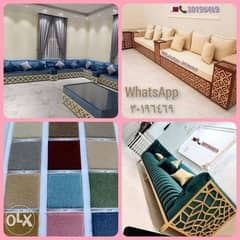 Sofa, Curtain, Carpet and Wallpaper. . . 0