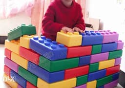Kids Indoor Big plastic building blocks 40pcs/set 0
