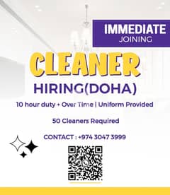 CLEANER JOB AVAILABLE 0