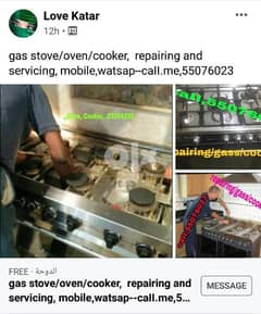 gas Coockar and service repair please call my no caII,me,55076023 0