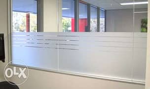 Frosted Glass Sticker and Office Sign Board 0