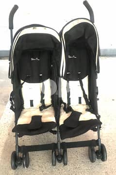 Child Stroller For Twins - Black 0