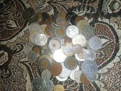 Every country coins e. g Indonesia,pounds, 0