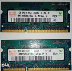 1GB RAM Cards - 2x 0