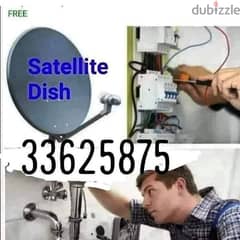 satellite dish wif instillation