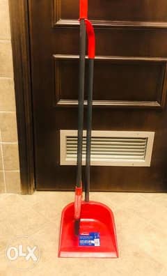 Foldable Long handle dustpan and broom set 0