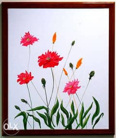 Flowers On Canvas 0