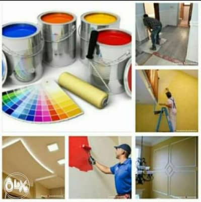 We do Painting gypsum boards work