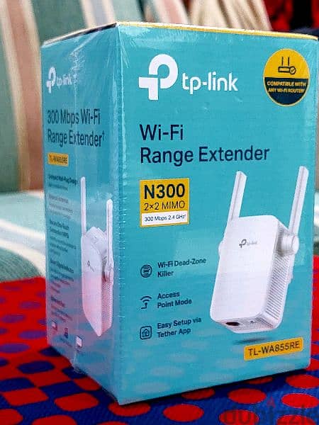Best price 90qr only,Brand TP-Link TL-WA855RE 300Mbps Universal Wi-Fi 2