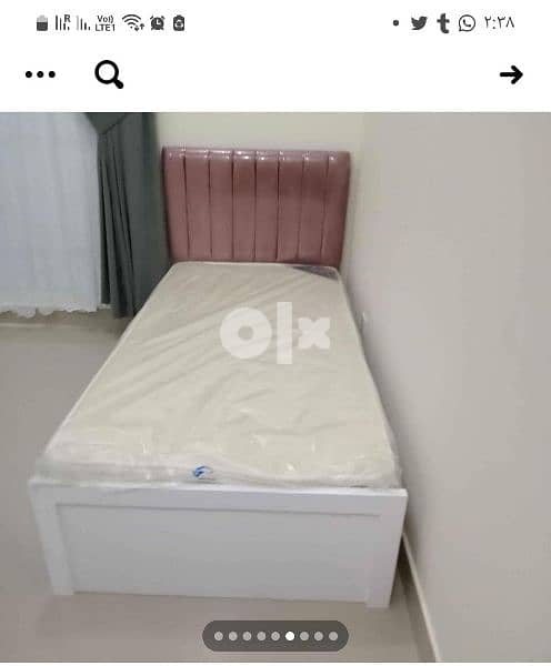 New Wooden design bed local made available. 8