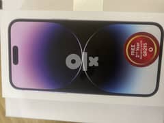 Ipone Pro Max 14 - 256 GB - Purple color Brand New still Sealed for sa 0