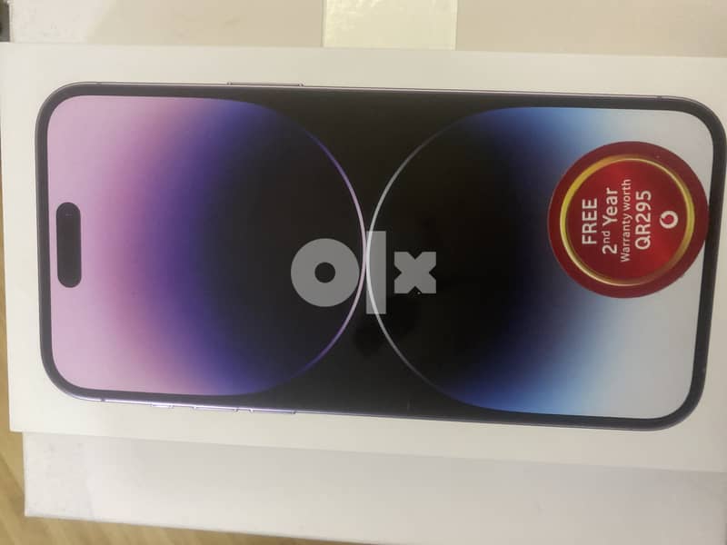 Ipone Pro Max 14 - 256 GB - Purple color Brand New still Sealed for sa 0