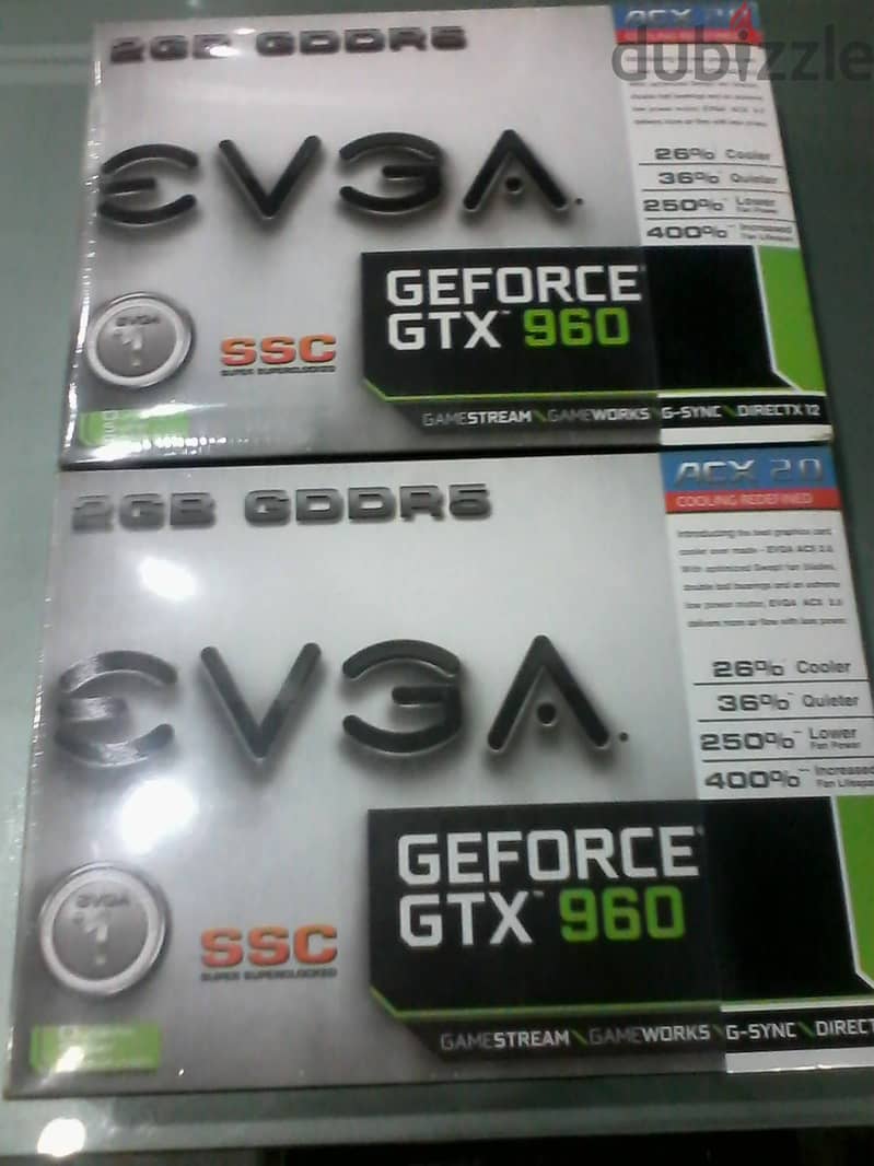 NEW EVGA GeForce GTX 960 GAMING ACX 2.0+ 4GB GDDR5 (04G-P4-3963-KR) 2