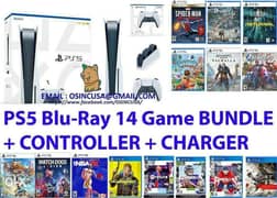 New PlayStation 5 console disc version bundle with 14 games free 0