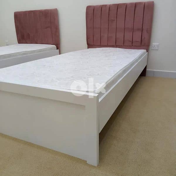 single bed with mattress local made wooden 0