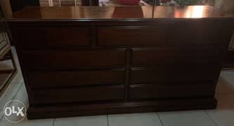 Dark Brown Wooden Dresser 0
