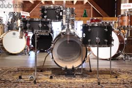 DW Design Mini-Pro 4pc Drum Set w/16BD Black Satin 0