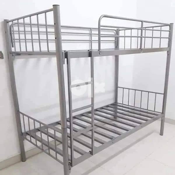Steel bed with mattress 1