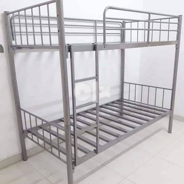 Steel bed with mattress 3