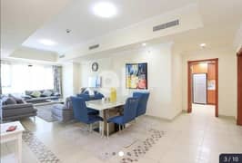 Furnished 1 BHK + Office, No Commission, High Floor, Sea/Marina Views+