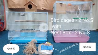 Bird cages with Nest Box urgent sale 0