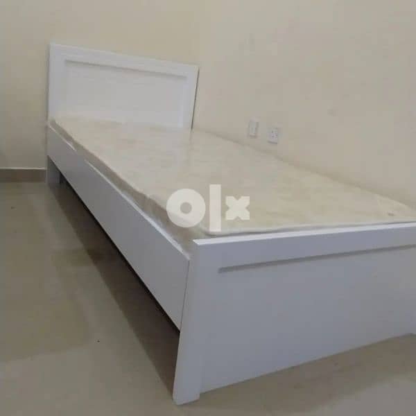 Brand New Bed With Mattress Wooden Local Made 0