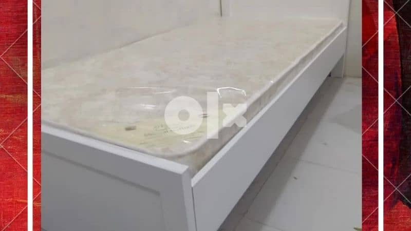 Brand New Bed With Mattress Wooden Local Made 7