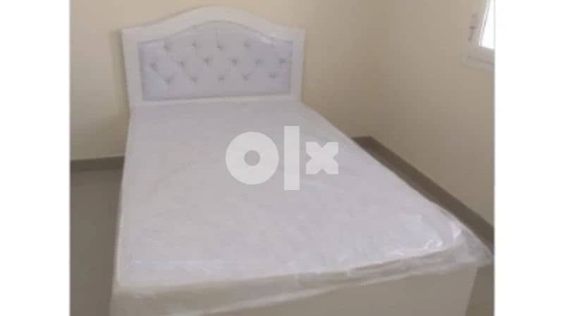 Brand New Bed With Mattress Wooden Local Made 16