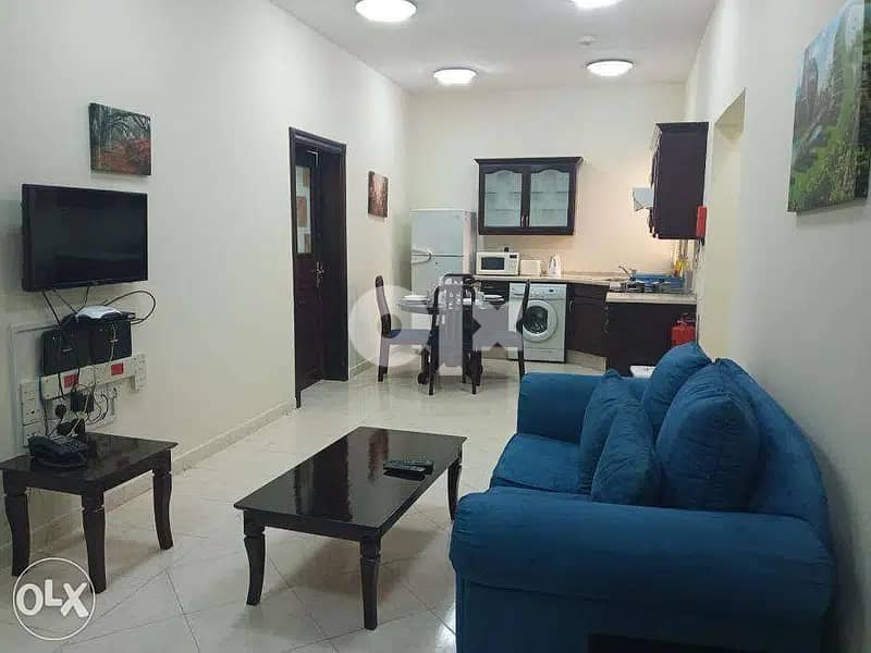 FF 1bhk Apartments available in Thumama ! All Inclusive ! Short Term 1